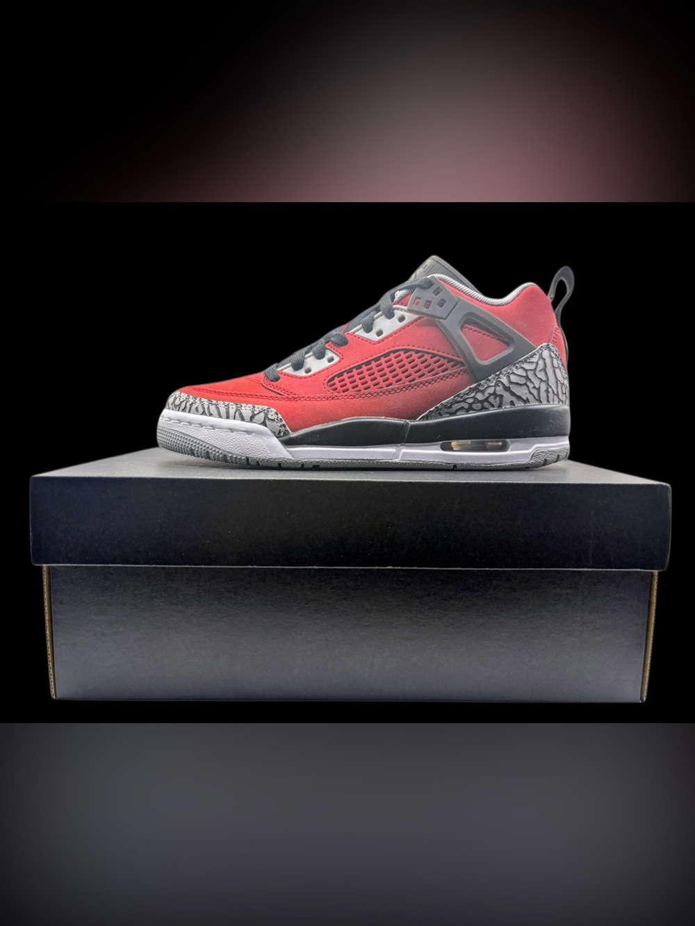 Brand New 5Y Jordan Spizike Low (GS) ‘Toro’ Gym Red/Wolf Grey/Cool Grey/Black